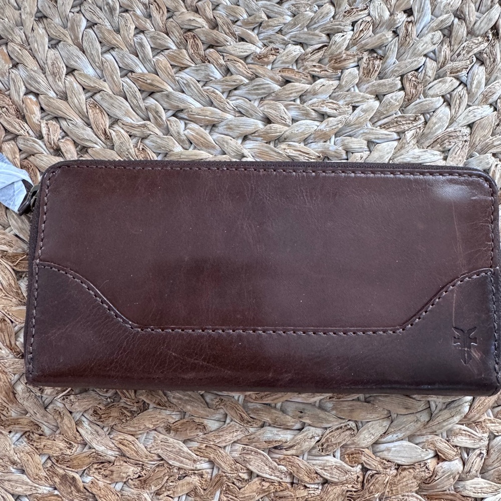 Frye Dark Brown Leather Wallet